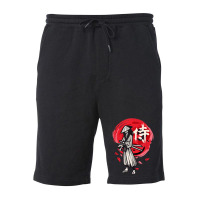 Retro Japanese Warrior Samurai Japan Writing Gift Men Women Fleece Short | Artistshot