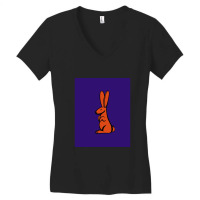 Rabbit With Long Ears Women's V-neck T-shirt | Artistshot