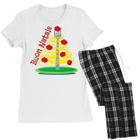 Buon Natale Italian Merry Christmas Festive Italian Holidays Premium T Women's Pajamas Set | Artistshot