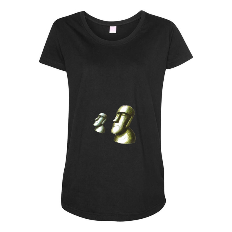 Easter Island Heads - Concept Maternity Scoop Neck T-shirt | Artistshot