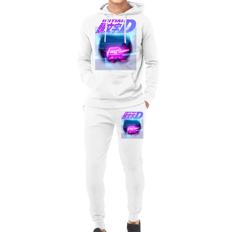 Initial D Neon Light Ae86 Hoodie & Jogger Set | Artistshot