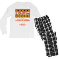 Kwanzaa Principles African American Celebration Graphic T Shirt Men's Long Sleeve Pajama Set | Artistshot