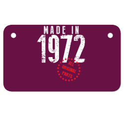 Made In 1972 All Original Parts Motorcycle License Plate | Artistshot