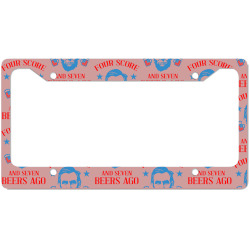 4th of july four score and seven beers ago License Plate Frame | Artistshot