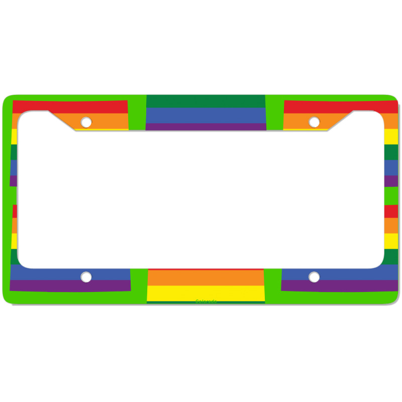 Colorado Rainbow Flag License Plate Frame | Artistshot