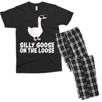 Silly Goose On The Loose Sweatshirt Men's T-shirt Pajama Set | Artistshot