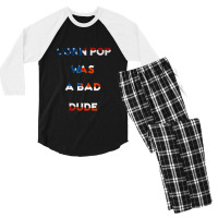 Corn Pop Was A Bad Dude 1 Men's 3/4 Sleeve Pajama Set | Artistshot