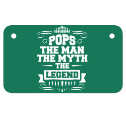 Pops The Man The Myth The Legend Motorcycle License Plate | Artistshot