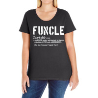 Funcle Fun Uncle Definition For Military Veterans Ladies Curvy T-shirt | Artistshot