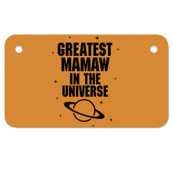Greatest Mamaw In The Universe Motorcycle License Plate | Artistshot