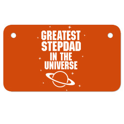 Greatest Stepdad In The Universe Motorcycle License Plate | Artistshot