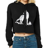 Floral Wolf Cropped Hoodie | Artistshot