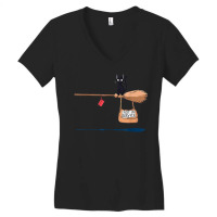 Studio Delivery Service Jiji Black Cat Anime 1 T Shirt Women's V-neck T-shirt | Artistshot