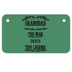 the man  the myth   the legend - granddad Motorcycle License Plate | Artistshot