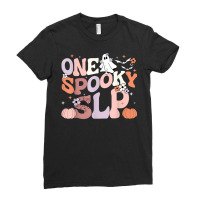 Cute One Spooky Slp Speech Language Pathologist Halloween T Shirt Ladies Fitted T-shirt | Artistshot