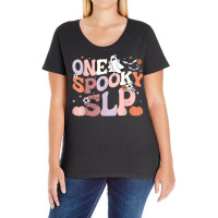 Cute One Spooky Slp Speech Language Pathologist Halloween T Shirt Ladies Curvy T-shirt | Artistshot