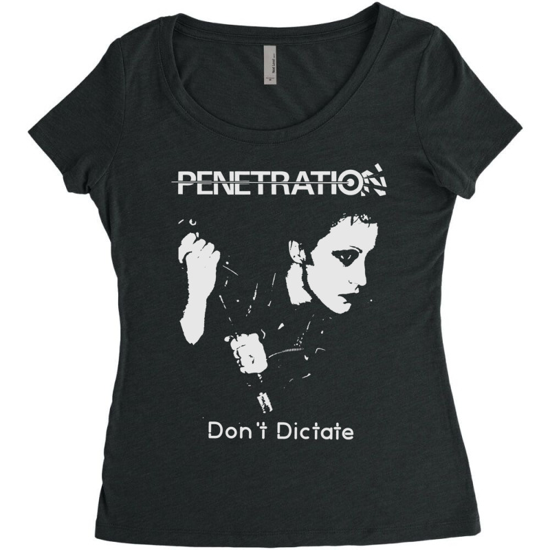 Penetration  Dont Dictate  Punk Premium Women's Triblend Scoop T-shirt by cm-arts | Artistshot