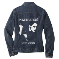 Penetration  Dont Dictate  Punk Premium Ladies Denim Jacket | Artistshot