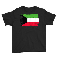 Official Kuwait Flag Kuwaiti Country Pride Vintage T Shirt Youth Tee | Artistshot