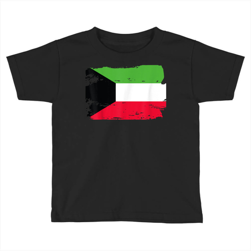 Official Kuwait Flag Kuwaiti Country Pride Vintage T Shirt Toddler T-shirt by cm-arts | Artistshot