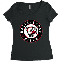 Basingstoke Bison Ice Hockey Women's Triblend Scoop T-shirt | Artistshot