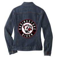 Basingstoke Bison Ice Hockey Ladies Denim Jacket | Artistshot