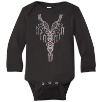 Oriental Ethnic Colorful Geometric Embroidery Pattern T Shirt Long Sleeve Baby Bodysuit | Artistshot