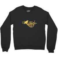 Musical Instrument   French Horn Lights Up 1 Crewneck Sweatshirt | Artistshot