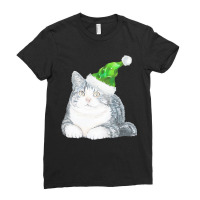 American Shorthair Christmas American Shorthair Cat With Love Ladies Fitted T-shirt | Artistshot