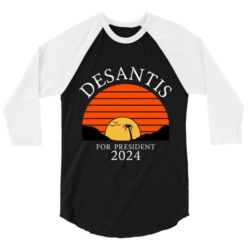 Ron Desantis For President 2024 Conservative 3/4 Sleeve Shirt | Artistshot