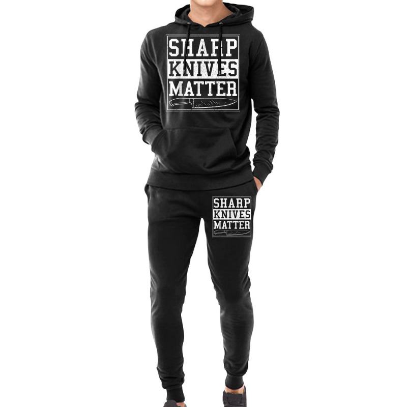 Sharp Knives Matter Funny Chef Gift Cooking Hoodie & Jogger Set | Artistshot