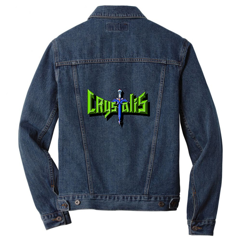 Crystalis - Arcade Retro Game Men Denim Jacket by JolenePender | Artistshot