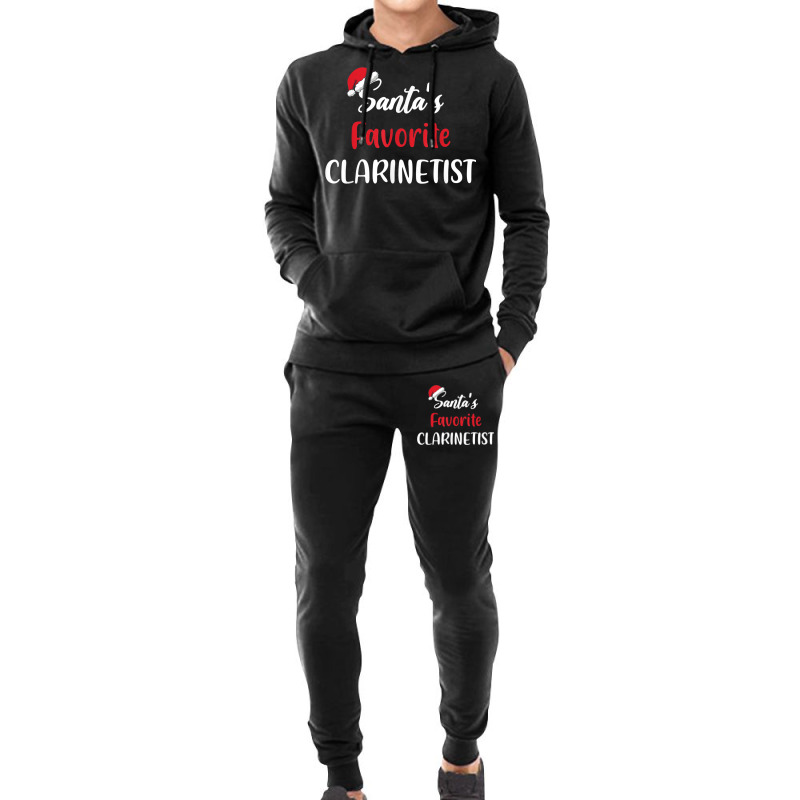 Santas Favorite Clarinetist Gift Christmas Clarinet Funny Hoodie & Jogger Set | Artistshot