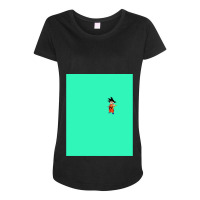 Goku Minimal Flat Art Work Gift Maternity Scoop Neck T-shirt | Artistshot