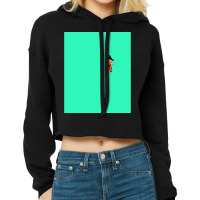 Goku Minimal Flat Art Work Gift Cropped Hoodie | Artistshot