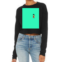 Goku Minimal Flat Art Work Gift Cropped Sweater | Artistshot