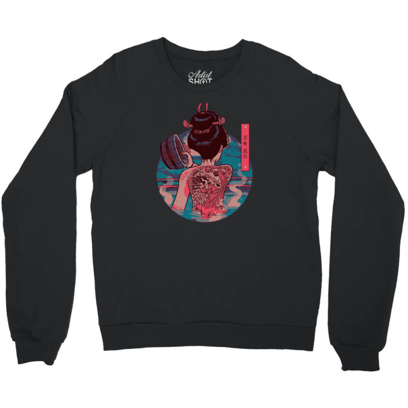 Geisha Bath Crewneck Sweatshirt | Artistshot