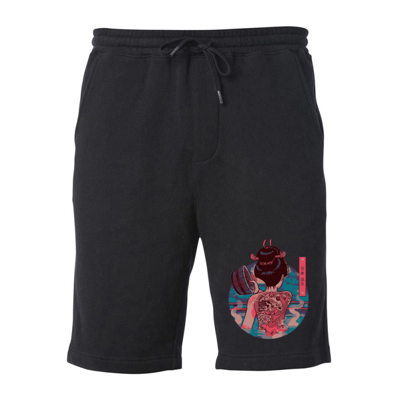 Geisha Bath Fleece Short | Artistshot