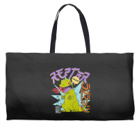 Rugrats Reptar Kanji Fire Sketch Weekender Totes | Artistshot