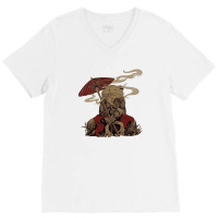 Japanese Frog Chill V-neck Tee | Artistshot