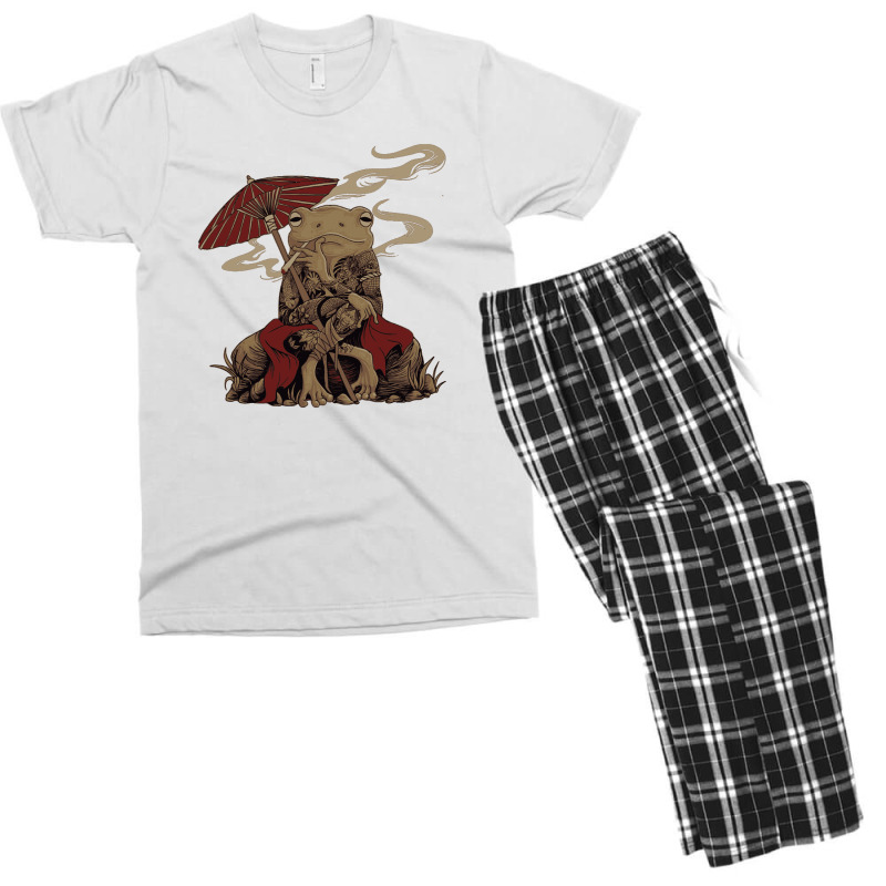 Japanese Frog Chill Men's T-shirt Pajama Set | Artistshot