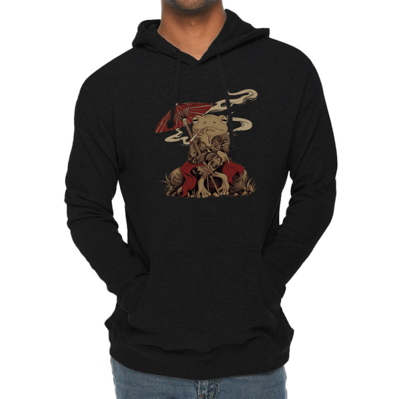 Japanese Frog Chill Lightweight Hoodie | Artistshot