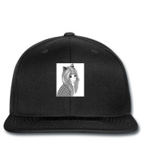 Black And White Girl Printed Hat | Artistshot