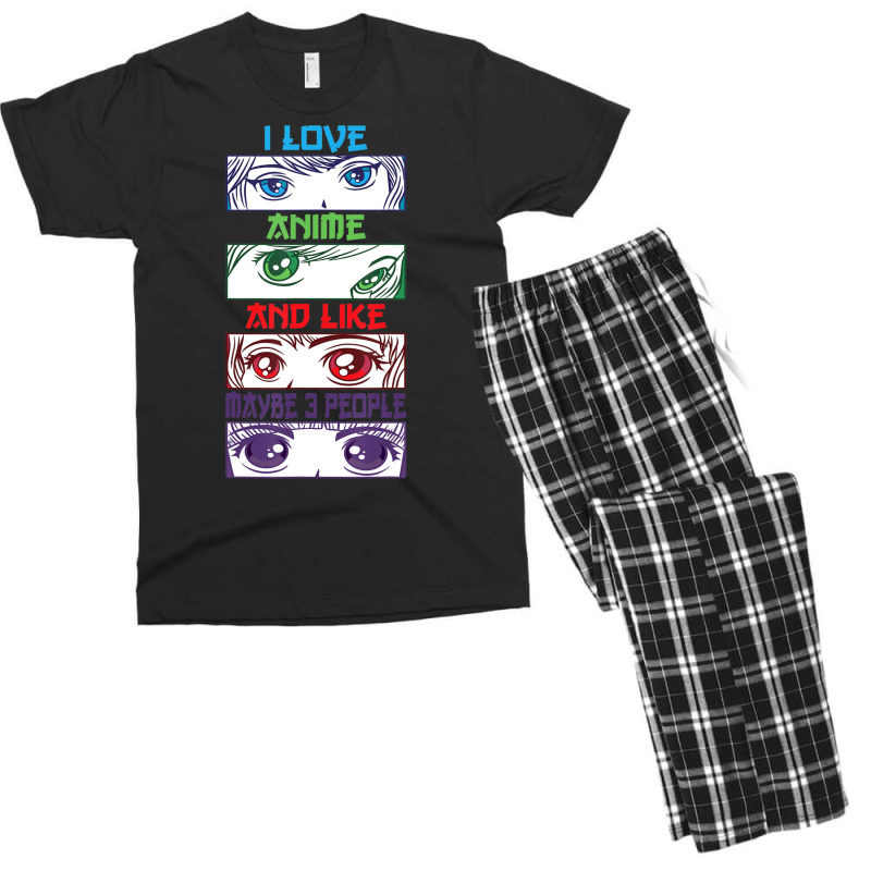 Anime Sarcastic Anime Quote Anime Fan Anime Lover Men's T-shirt Pajama Set by cm-arts | Artistshot