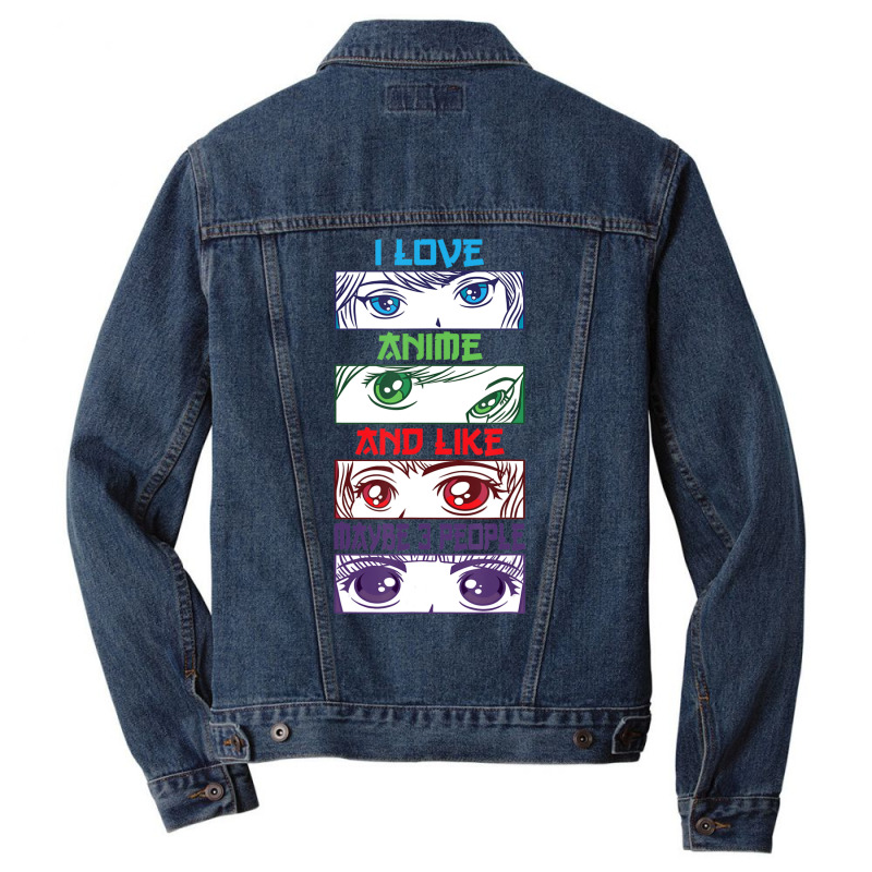 Anime Sarcastic Anime Quote Anime Fan Anime Lover Men Denim Jacket by cm-arts | Artistshot