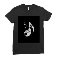 Musical Note   Banjo Ladies Fitted T-shirt | Artistshot