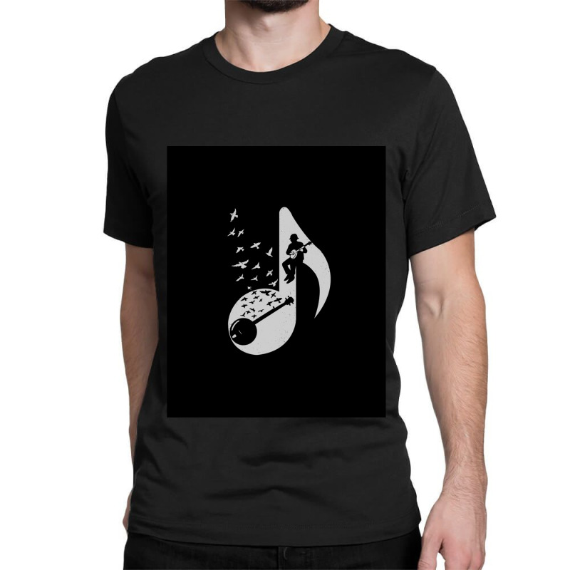 Musical Note   Banjo Classic T-shirt by JAMESDSHARP | Artistshot