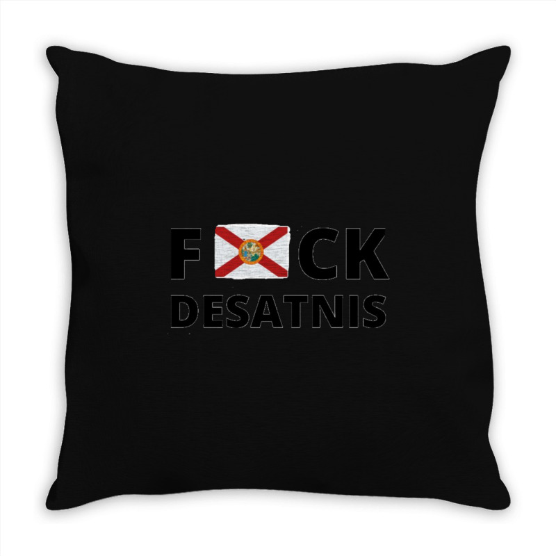 Anti Ron Desantis Throw Pillow | Artistshot