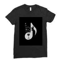 Musical Note   Snare Drum Ladies Fitted T-shirt | Artistshot