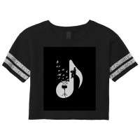 Musical Note   Snare Drum Scorecard Crop Tee | Artistshot